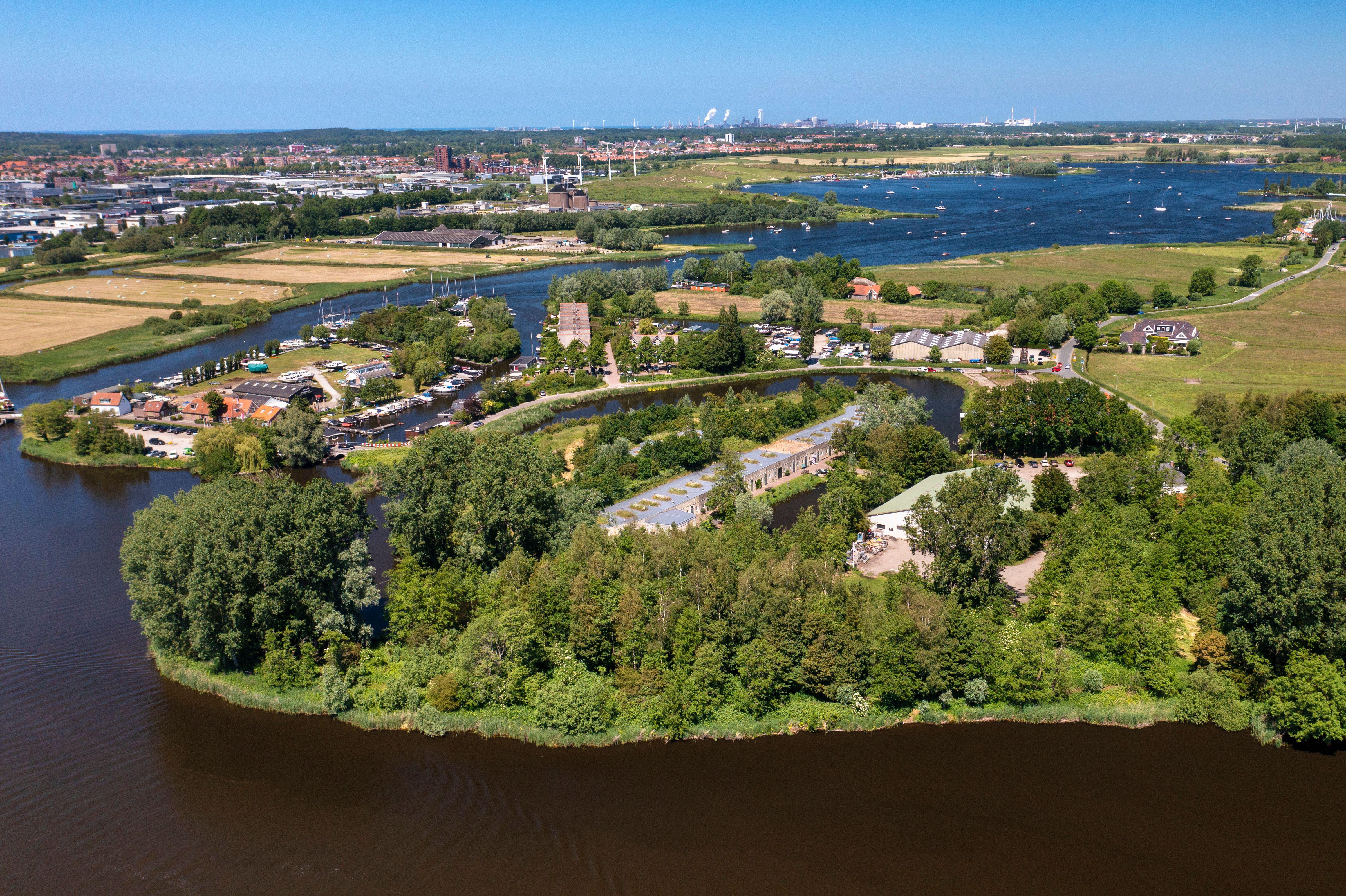 The Netherlands, Haarlem. Fort bij Penningsveer.Amsterdam Defence Line, UNESCO World Heritage Site. The Fort near Penningsveer was built between 1895
